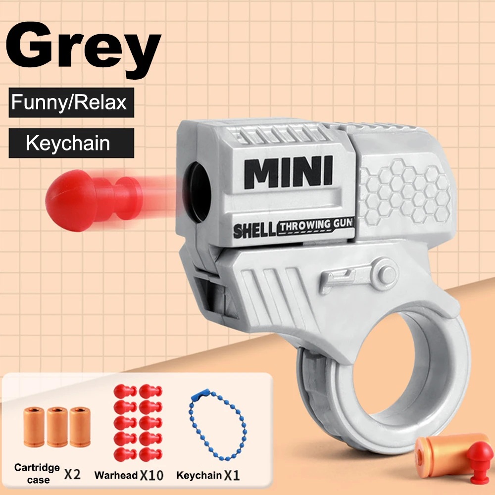 מונקינג מיני אקדח להקלה מתח צעצועים מחזיק מפתחות מודל משוגע לנשים וגברים אביזרים לתיק יד מתנה