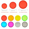 Fromthenon 18/24/28mm Color Clear Mushroom Hole Notebook Disk Ring Disc-bound Binder Rings Scrapbooking Planner Accessories 3