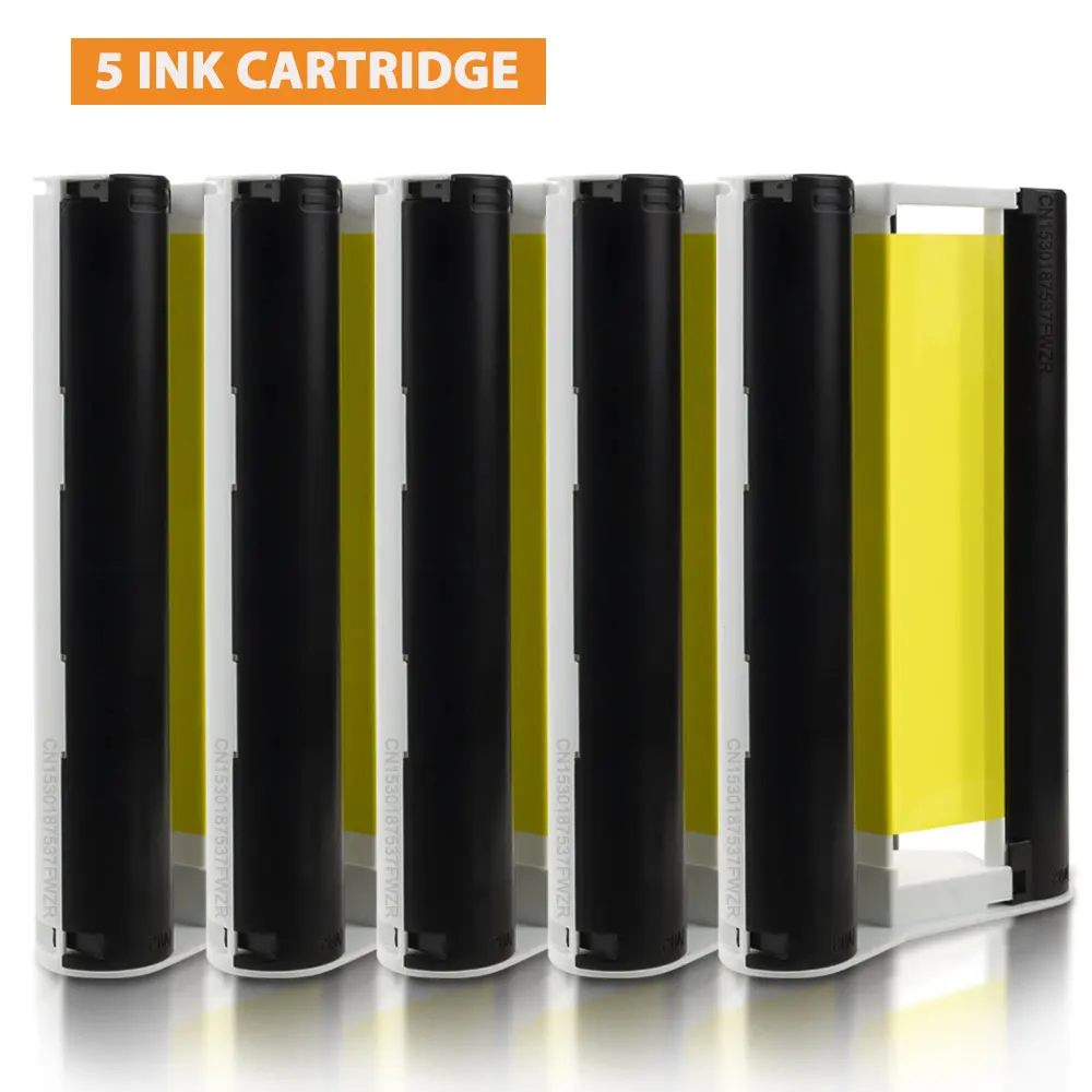 Ink Cassette and Photo Paper Set for Canon Selphy Printers, 6 Inch