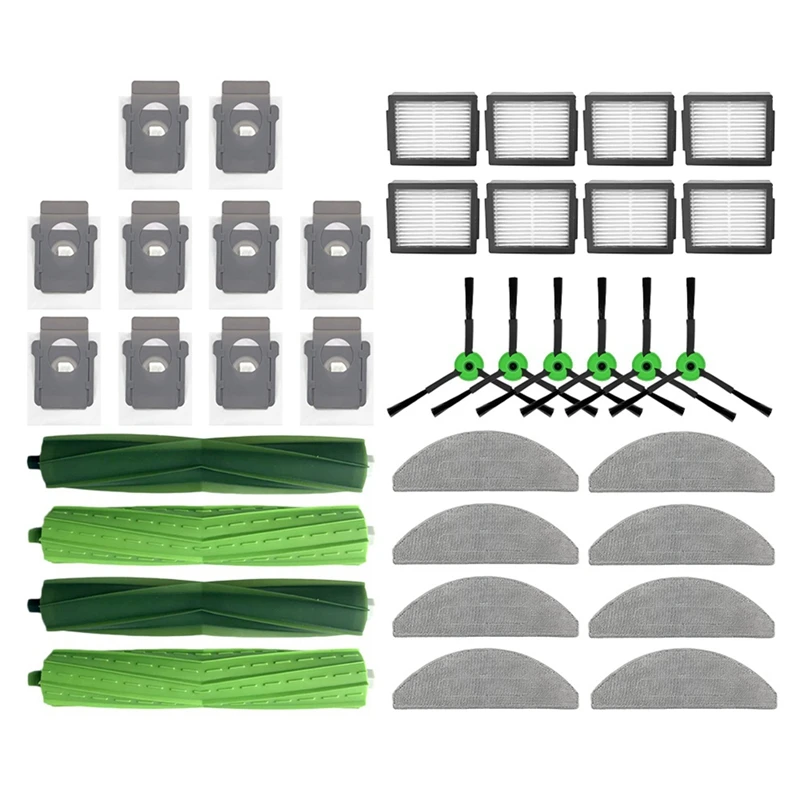 

Fit For Irobot Combo I5 / I5+ / J5 / J5+ Robot Vacuum Main Side Brush HEPA Filter Mop Pads Dust Bags Parts Accessories 1Set