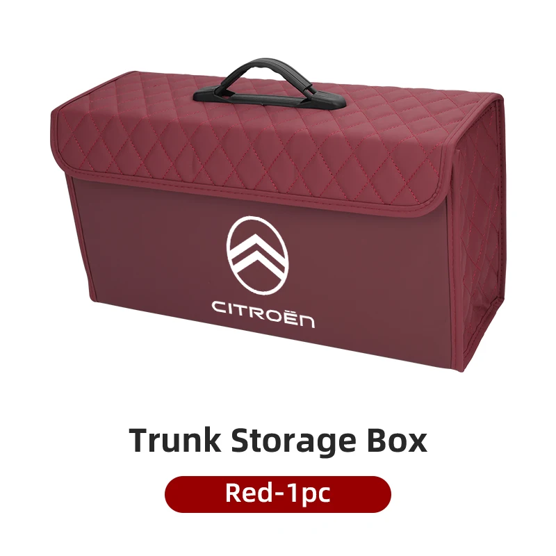 thumbnail: Opvouwbare Auto Kofferbak Organizer - PU Leren Opbergbox Voor Citroën (O.a. C1, C3, Berlingo)