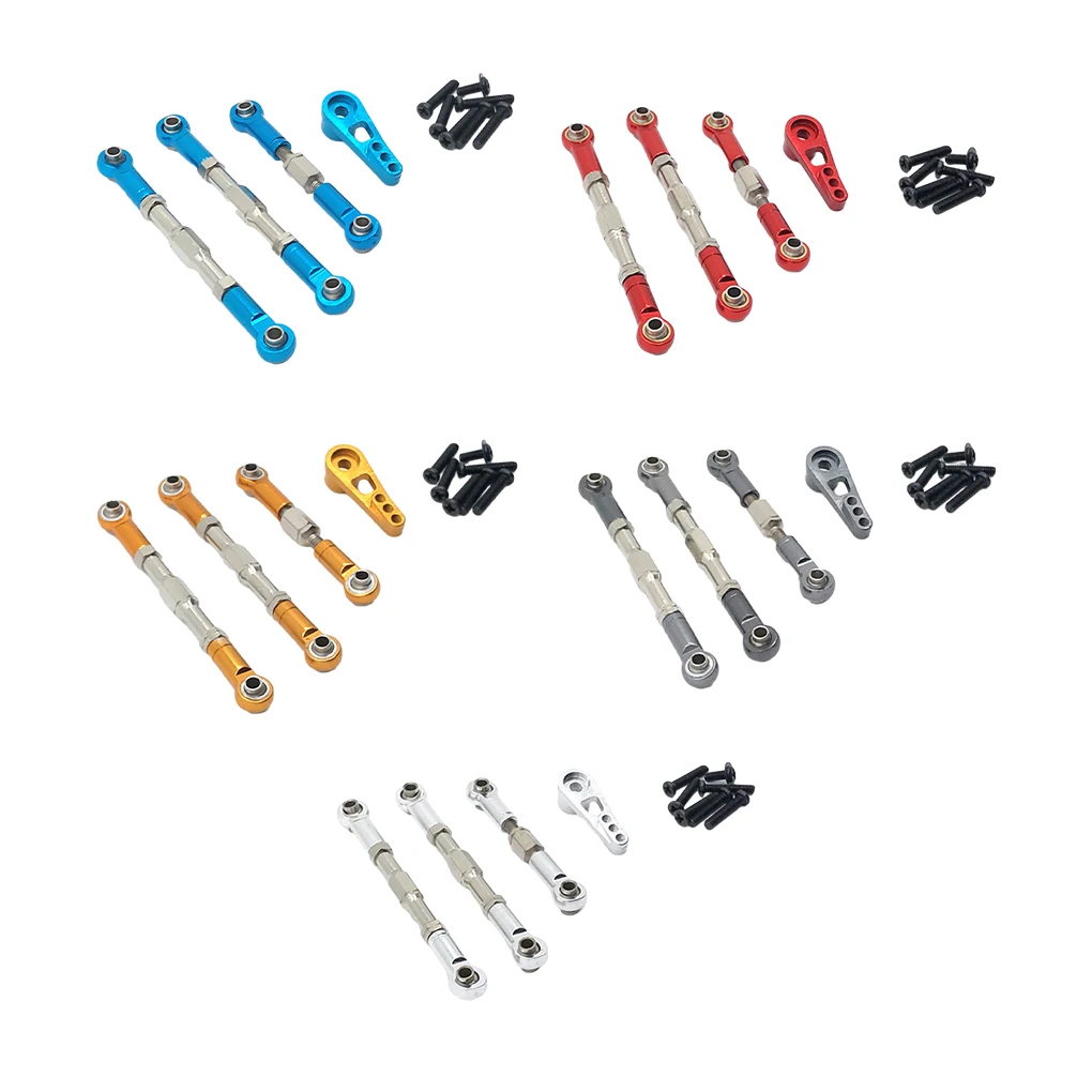 

Комплект рулевых удилищ RCGOFOLLOW из алюминиевого сплава, усовершенствованная деталь рулевого удлинителя RC для 1 12 Wltoys 104009, Радиоуправляемый автомобиль