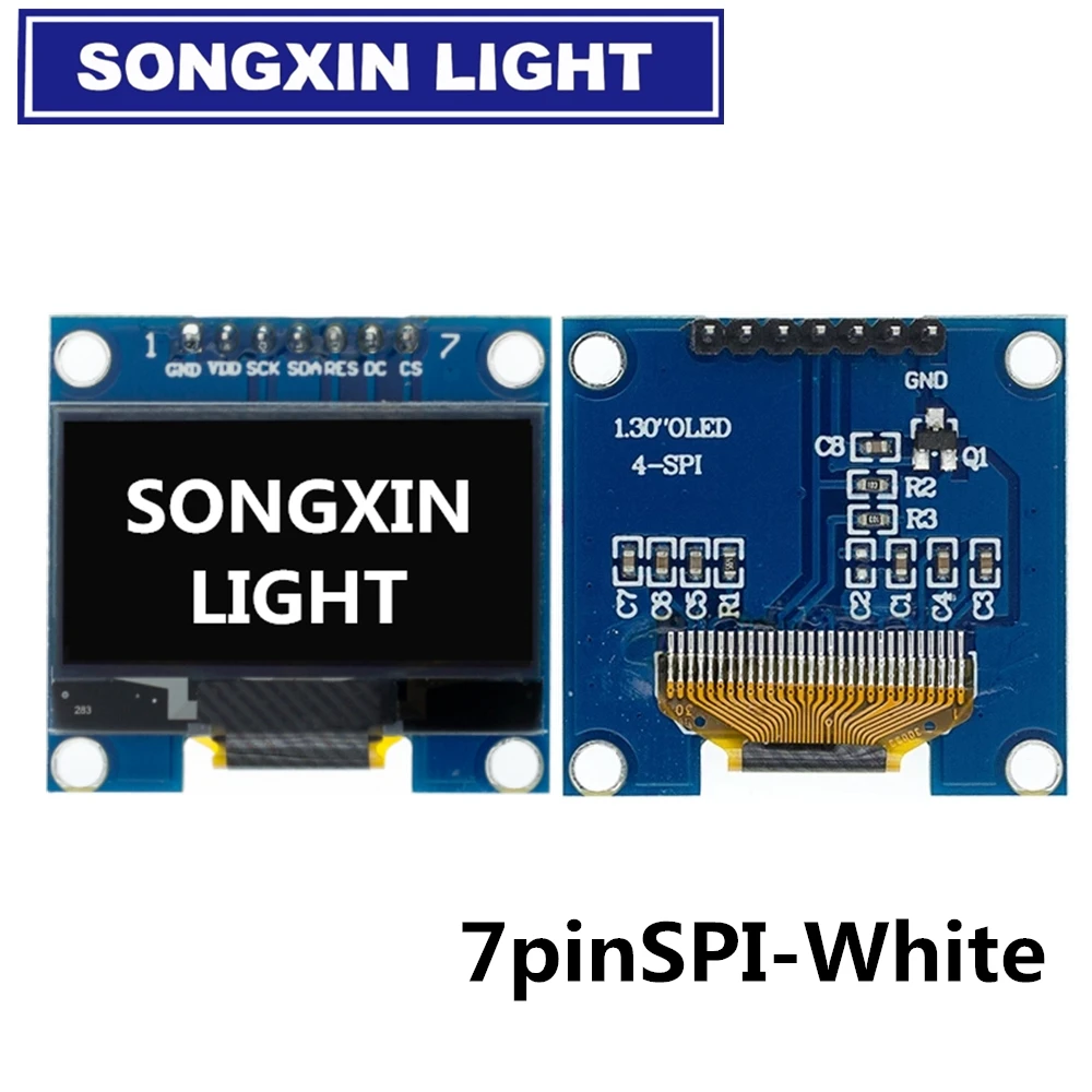 OLED Display Module 1.3" 128X64SPI/IIC I2C Communicate White/Blue Color