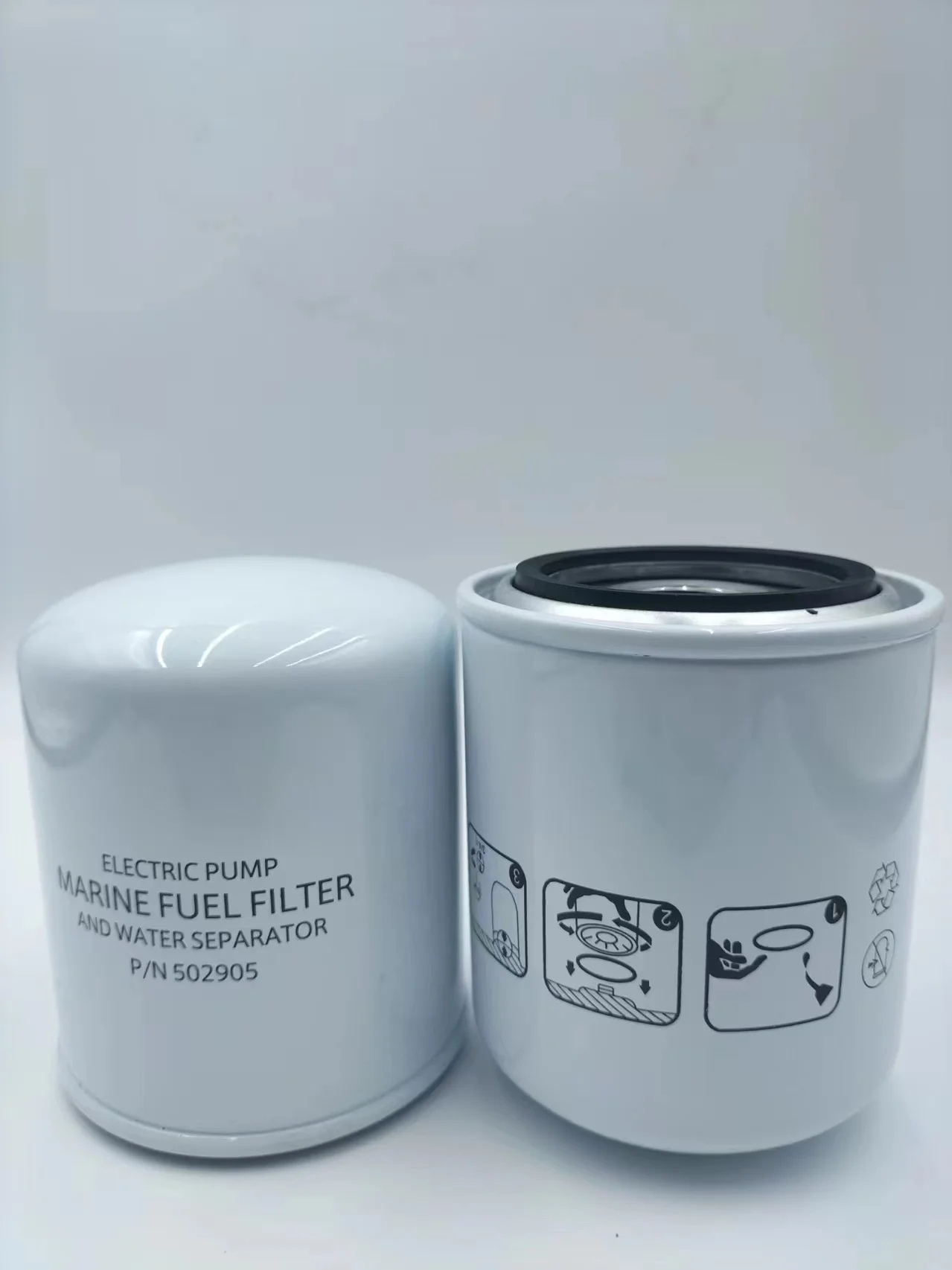 Outboard 502905 Spin-On Fuel Water Separator Filter Canister 10Micron 0502905 for Johnson/Evinrude/OMC Cobra 2.3L 4.3L 5.7L AliE
