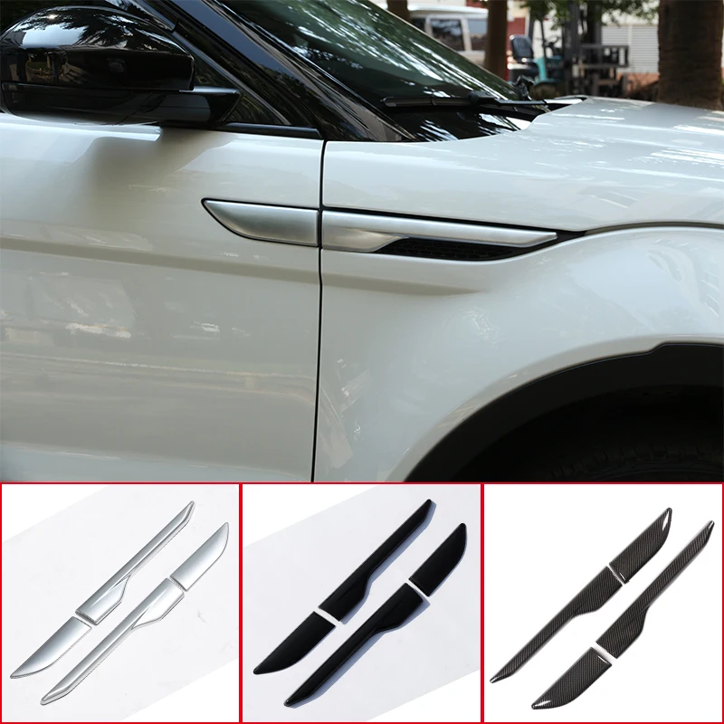 

For Land Rover Range Rover Evoque 2012-2018 Fender Side Air Vent Outlet Cover Trim Decorative Sticker Glossy Black Car Accessory