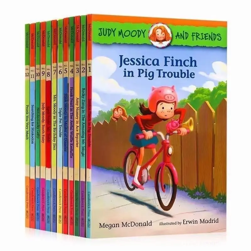 

12-Volume Stranger Things Little Judy Series and Her Companions Full-Color Chapter Bridge Book English Child Book Libros Livros