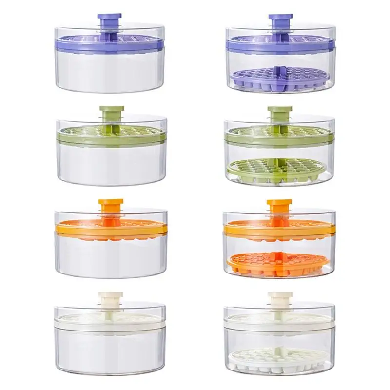 

Grid Silicone Ice Cube 64 Tray Mould With Lid Shovel Storage Box Remove With One Click Ice Maker DIY Whiskey Cocktail Tools
