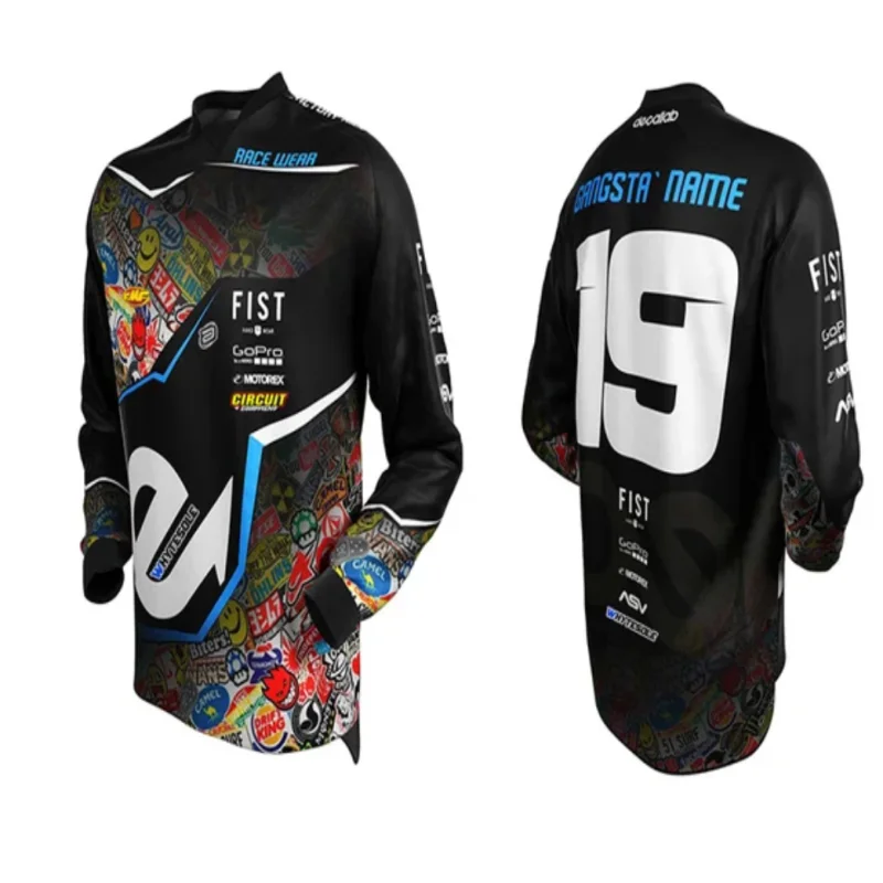 Team moto bmx enduro motocross Jersey mtb downhill cycling mountain motorcycle bike cycling shirt