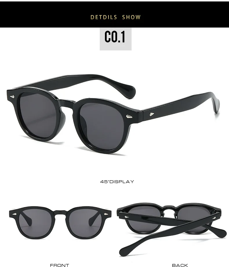 Herren-Sonnenbrille im Retro-Stil mit orangefarbenem Rahmen, kann verschreibungspflichtig werden, maßgeschneidert, lässig, klein, rund, Schildpatt-Brille, UV400, kleines Gesicht – Detail 6