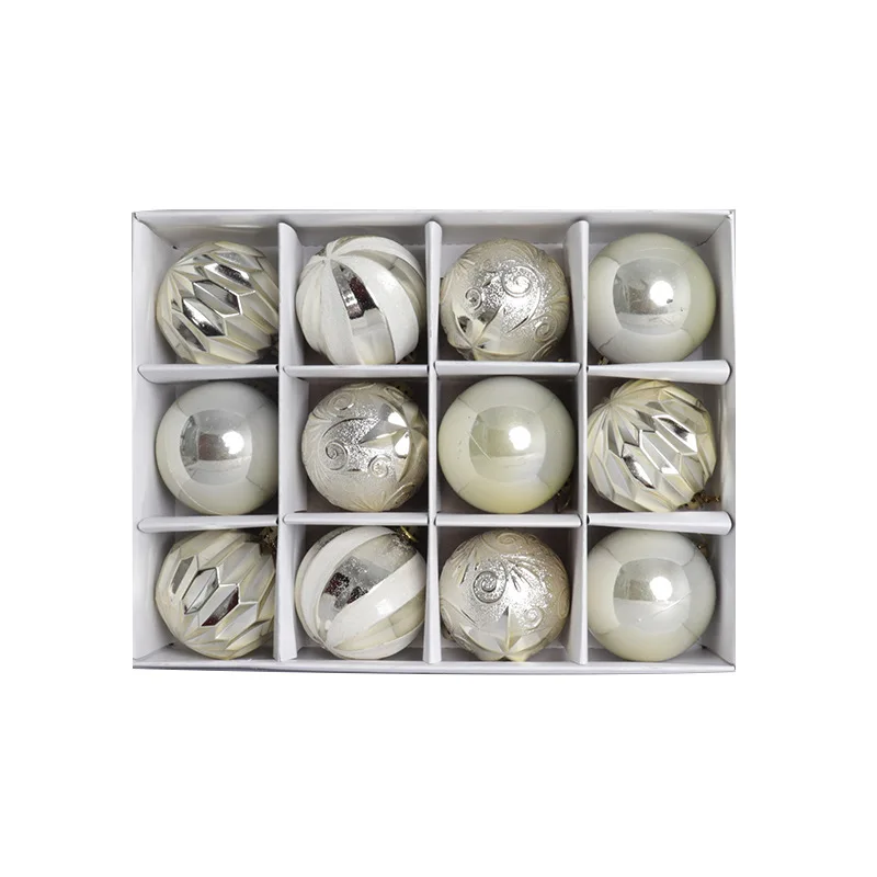 thumbnail image 1 of 12 bolas de Navidad de 6 cm con diseño de extraterrestre de plástico impreso para decoración de fiestas de Navidad, colgantes de esferas de Navidad de Año Nuevo 2024, 1 of 5