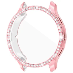 Sparkling Diamond TPU Protector Cover Watch Case - Stylish Electroplated Shell - Venu 3 (Pink)