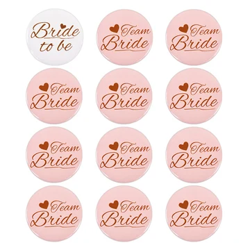 1/12 pezzi Team Bride to Be Distintivi Regali della tribù della damigella d'onore Matrimonio Bridal Shower Decorazione Addio al nubilato addio al nubilato addio al nubilato