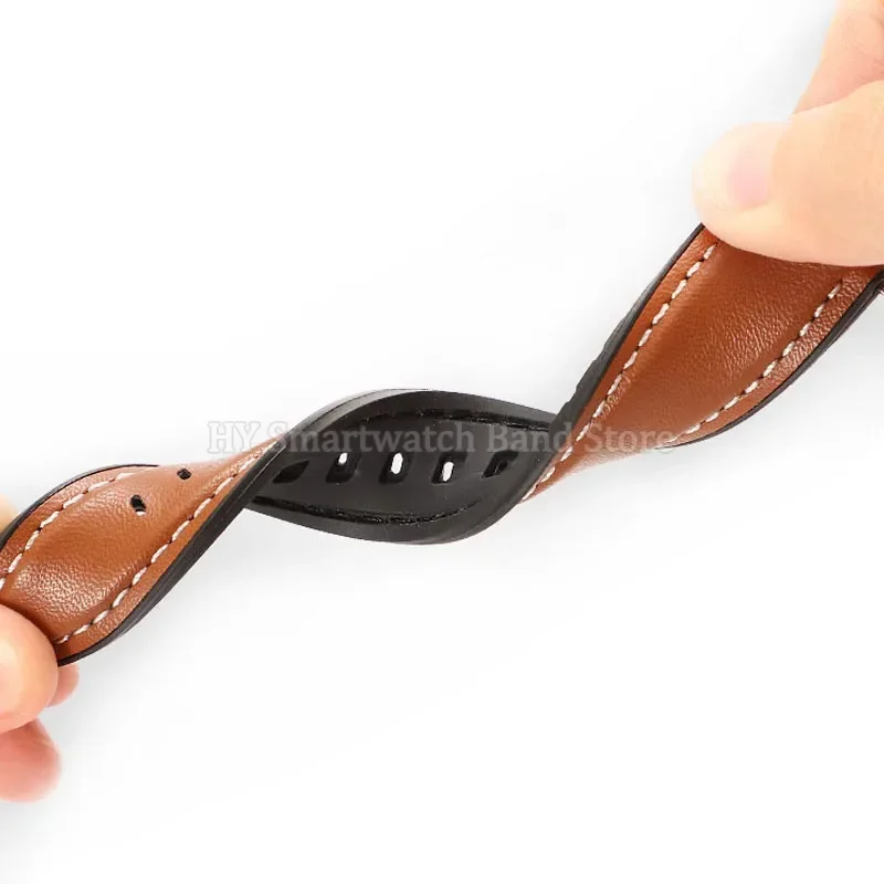 Premium Leather Watch Band - Quick Release, Waterproof