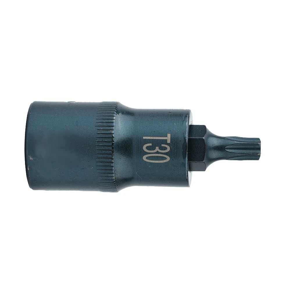Torx-Schraubendreher Bit 1/2 Zoll Steckschlüssel-Bits-Adapter T30 T40 T45 T50 T55 T60 T70 Torx-Steckschlüssel-Adapter Handwerkzeug für Ratschenschlüssel – Detail 2
