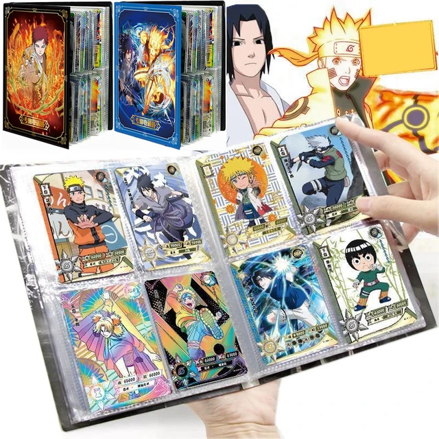 Anime Naruto Uzumaki Game Map Cartões Livro Dos Desenhos Animados Pasta Kid  Cool Toy Presente 160 Pcs