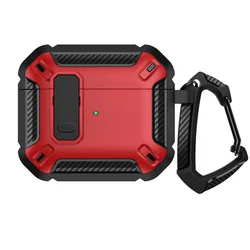 AirPods Pro Rugged Carbon Fiber Case - Drop Protection Cover (For AirPods 4 5 Case)