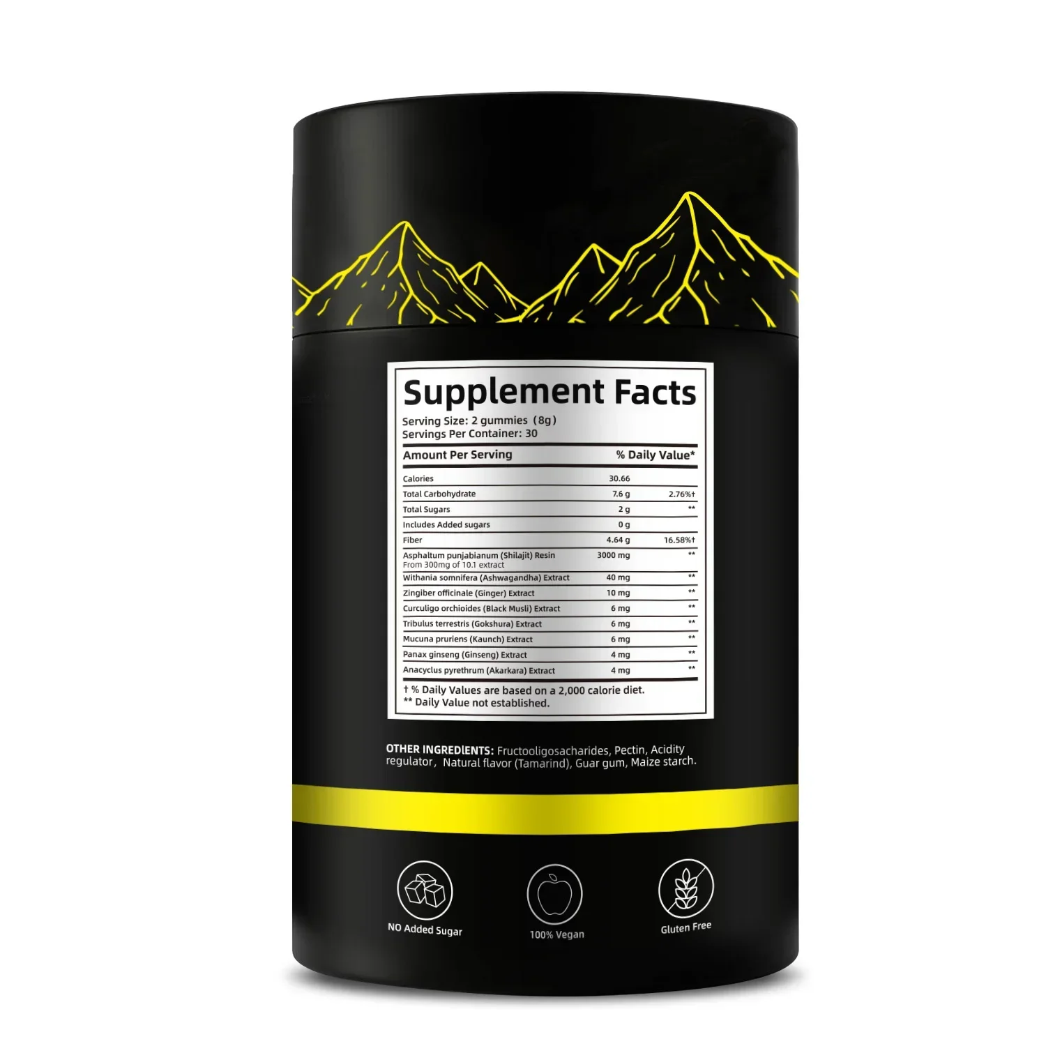 Shilajit Resin Supplements Himalayan Shilajit Resin Gummies 85+ Trace Minerals Energy Boost Muscle Recovery Reduce Fatigue Easy To Use