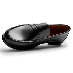 Vintage Top Layer Genuine Leather Slip on Loafers Breathable Moccasins Driving Design Casual Cowhide Shoes for Men