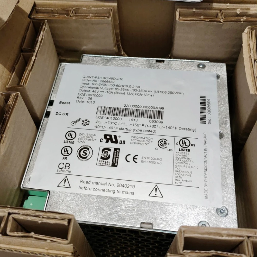 2866682 For Phoenix Power Supply QUINT-PS/1AC/48DC/10 2 2866682 For Phoenix Power Supply QUINT PS 1AC 48DC 10