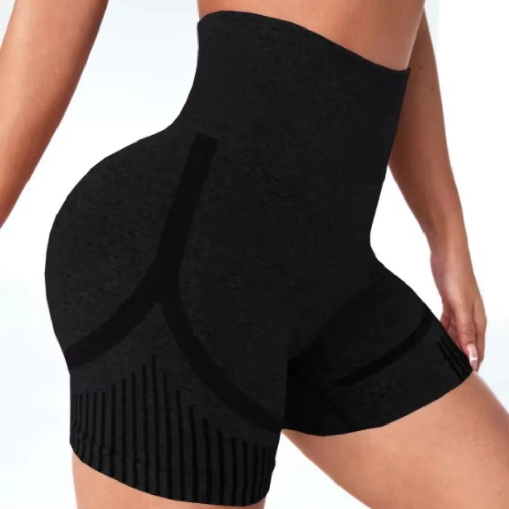 Women's Butt Lift Yoga Shorts High Waist Abdomen Cycling Shorts Quick-drying Breathable Fitness Ladies Yoga Gym Running Short