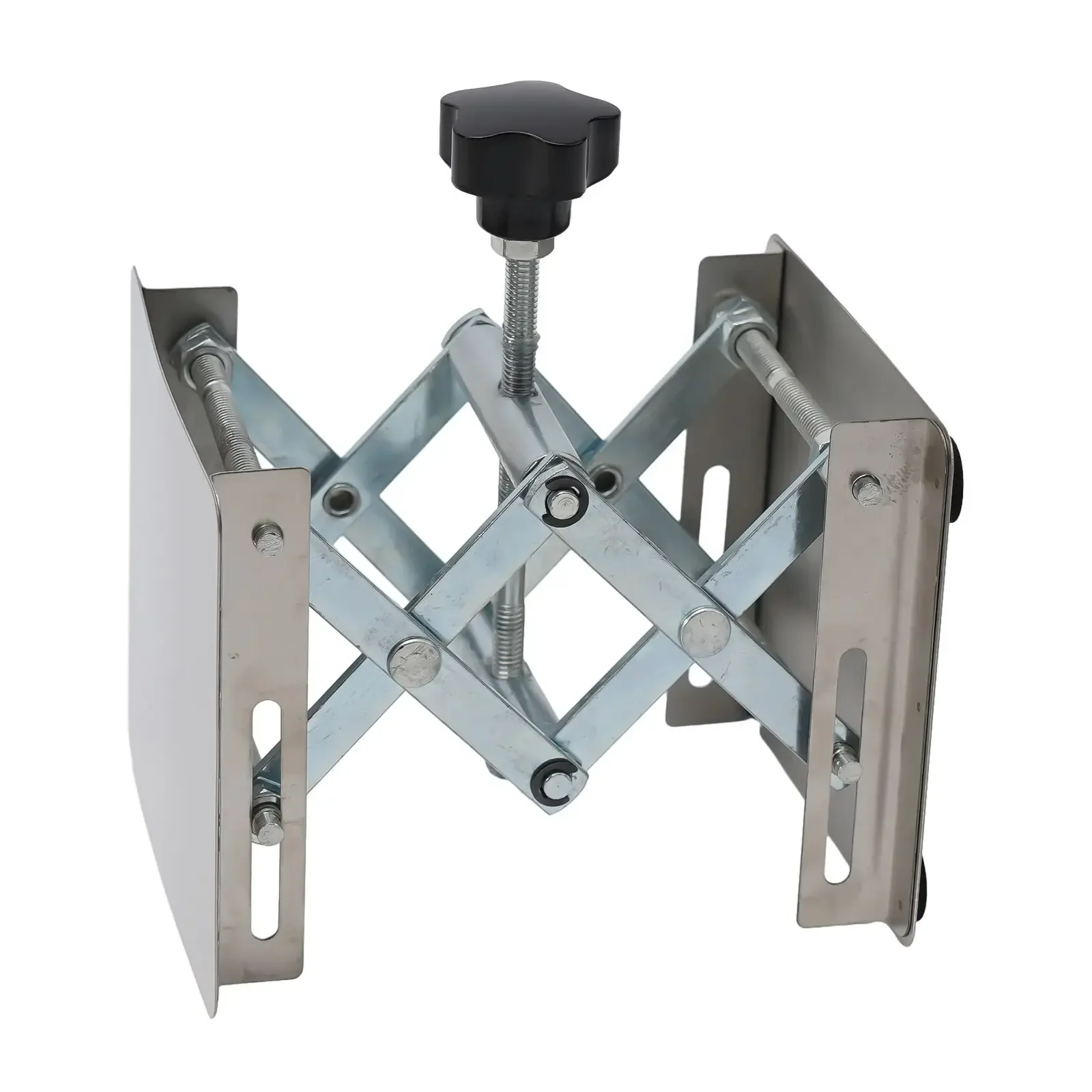 1pc 100x100x(45-150)mm Adjustable Lifting Table Stainless Steel Woodworking Laboratory Manual Stand Lift Table Strong Durable