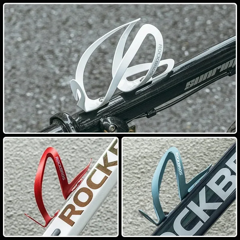 ROCKBROS Bottle Holder Aluminium Alloy Water Bottle Cage Adjustable Lightweight Mountain Cycling Cup Bracket Accessory