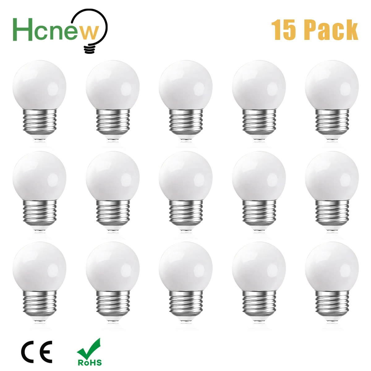 Milky White G45 Led Bulb 220V E27 1W 2W 3W Night Light Plastic Shatterproof Pendant Chandelier Outdoor Garland Decoration Lights