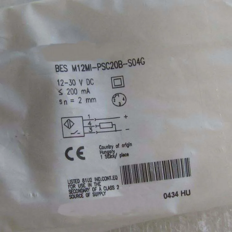 

New BES M12MI-PSC20B-S04G BES M12MI-NSC20B-S04G Proximity Switch Sensor