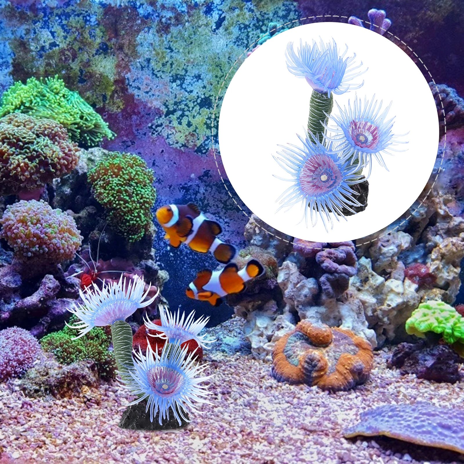 Artificial Resin Coral Aquarium Decoration – Lifelike Coral Ornament