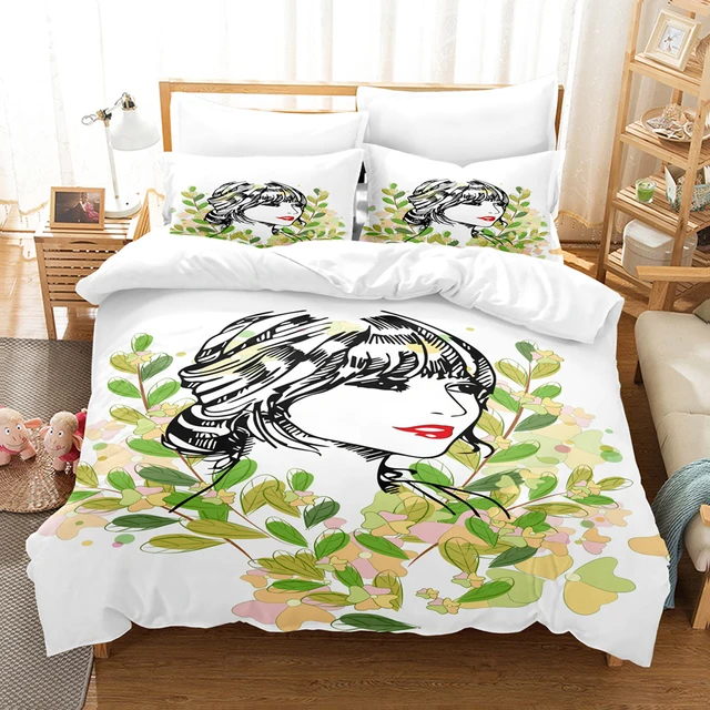 TAYLOR SWIFT SINGER 3D Bedding Set 2/3PC Duvet Cover Pillowcase $10.56 -  PicClick AU