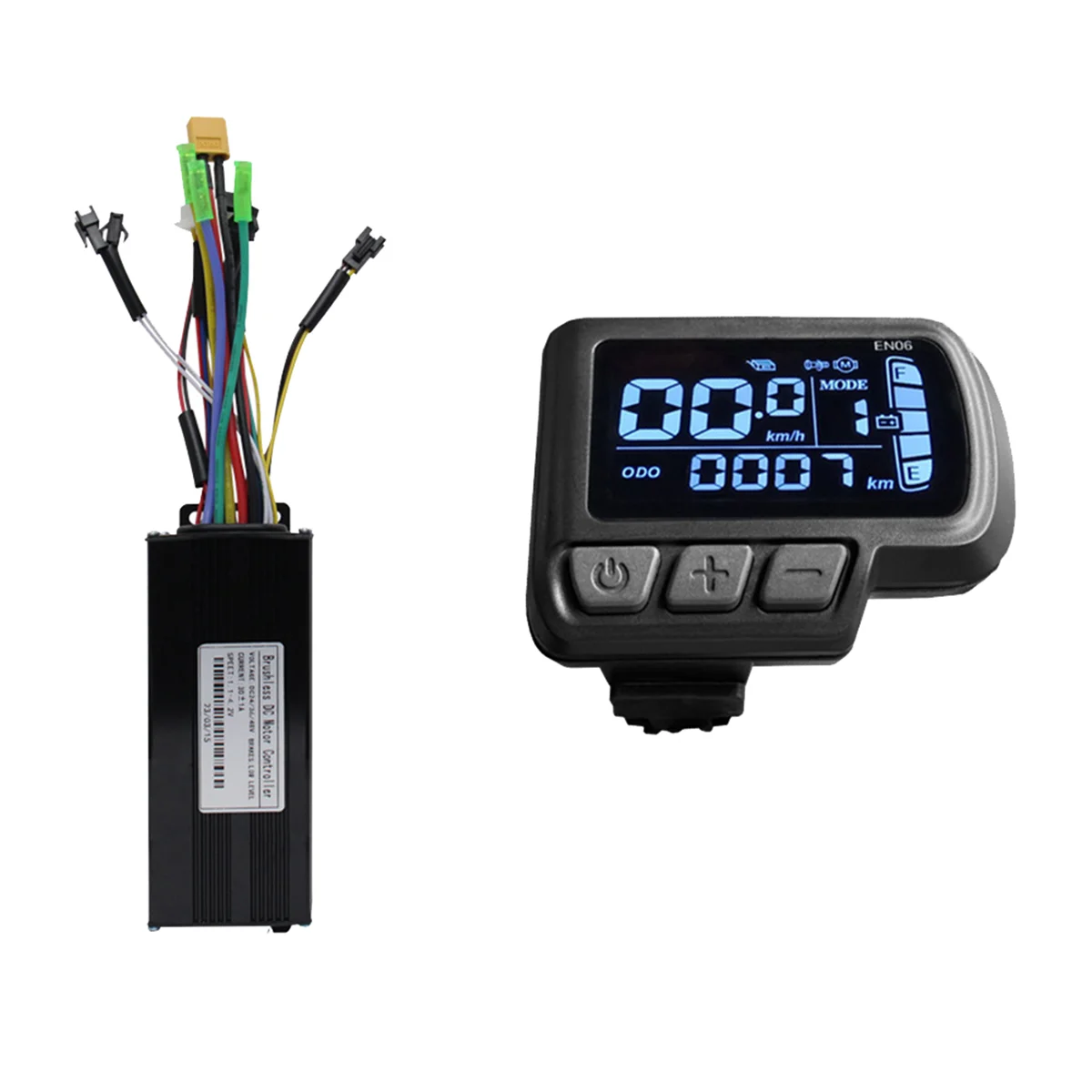 

Ebike Motor Controller LCD LED Display 36V 48V 30A 750W 1000W 2 Model Sinewave Controller Electric Bicycle EN06 Display