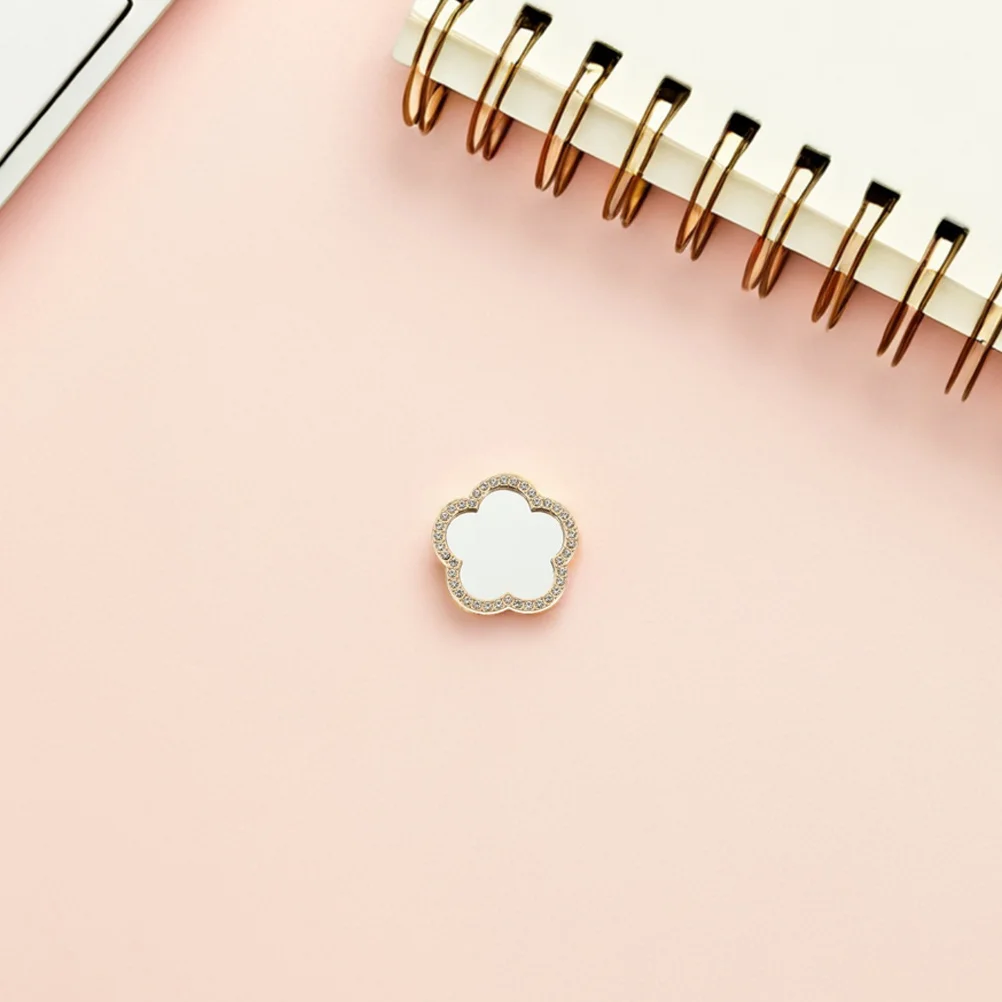 5개 미니 메이크업 거울 꽃무늬 휴대용 컴팩트 지갑 거울 휴대폰 카메라 반사 여성용 손거울