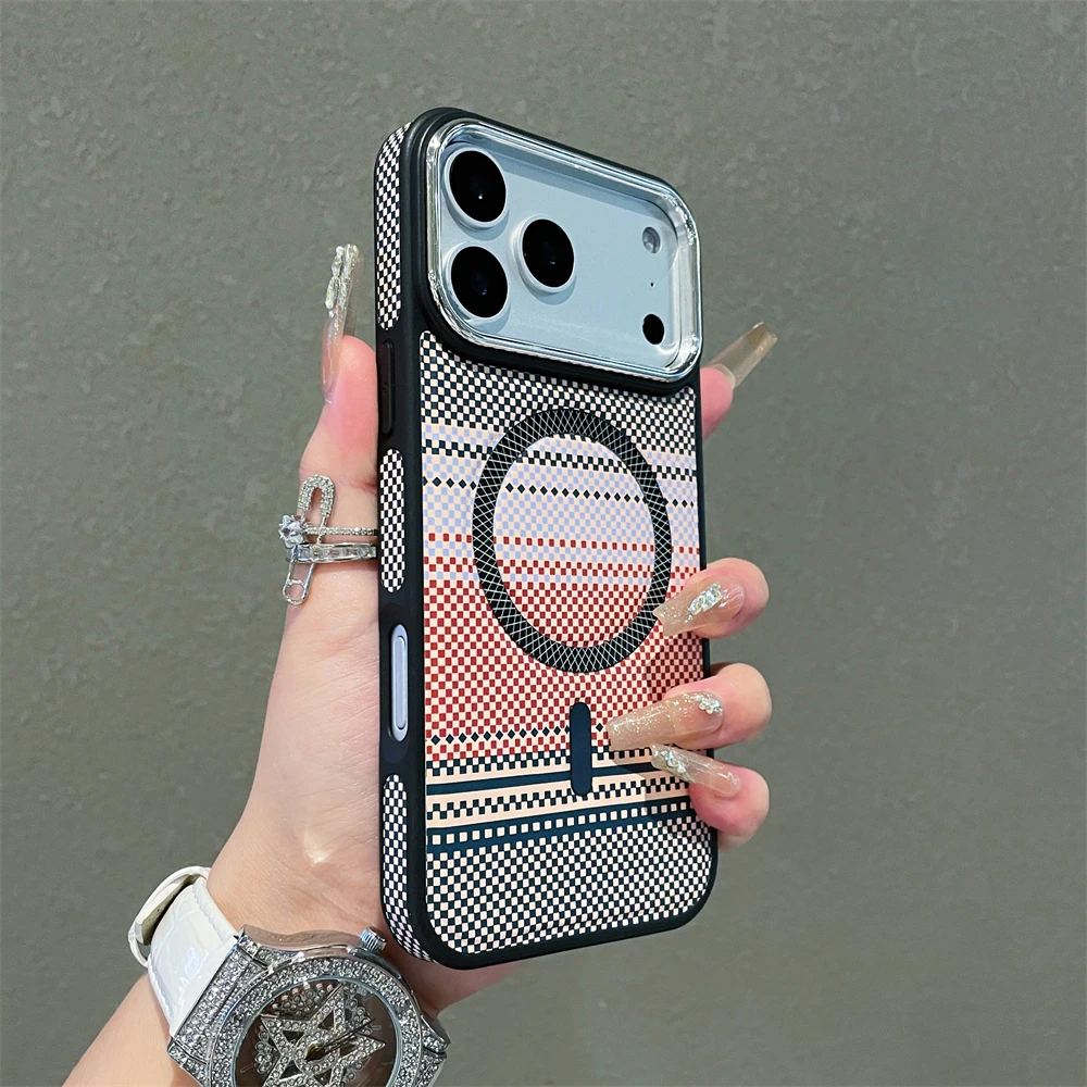 Slim Magnetic Striped Shockproof Case - Ultra Thin & Colorful Cover