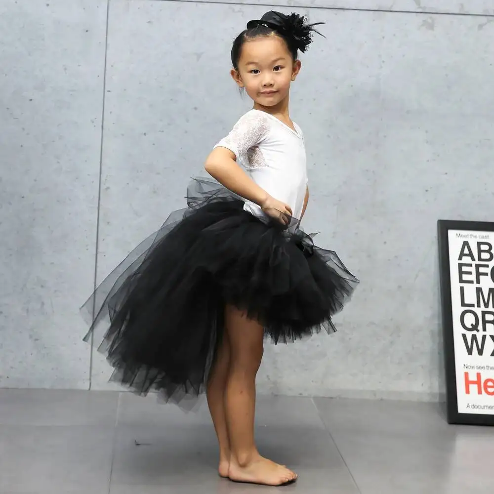 Short Tutu Skirt With Train White Tulle Skirt Fsktqun Women Long