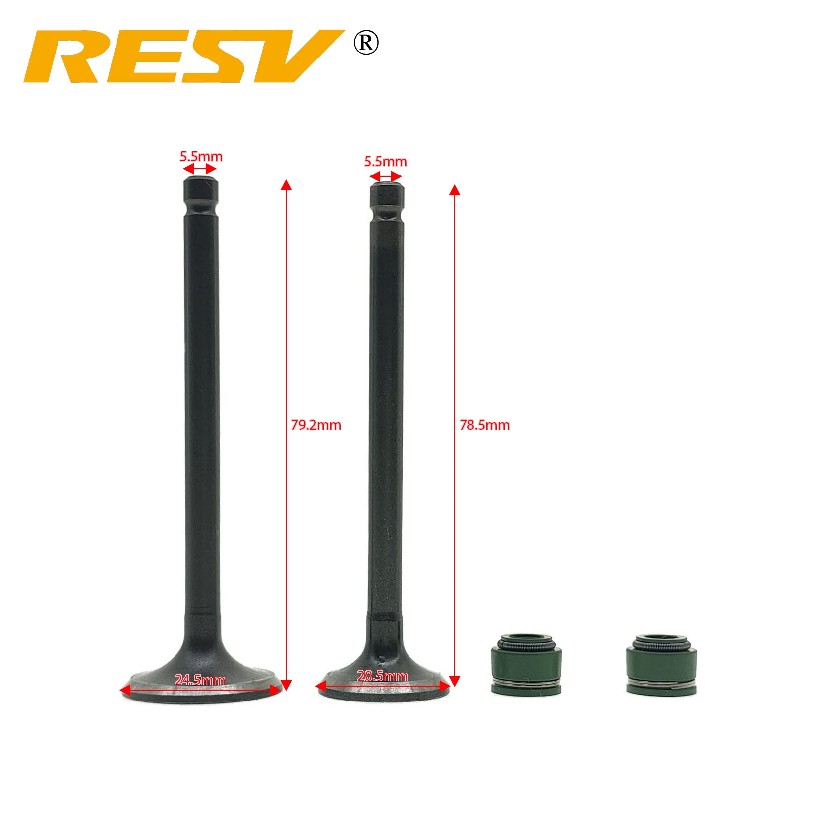 Intake & Exhaust Valves With Seals For Honda CRF100F CRF80F XR100R XR80R XL80 XL100