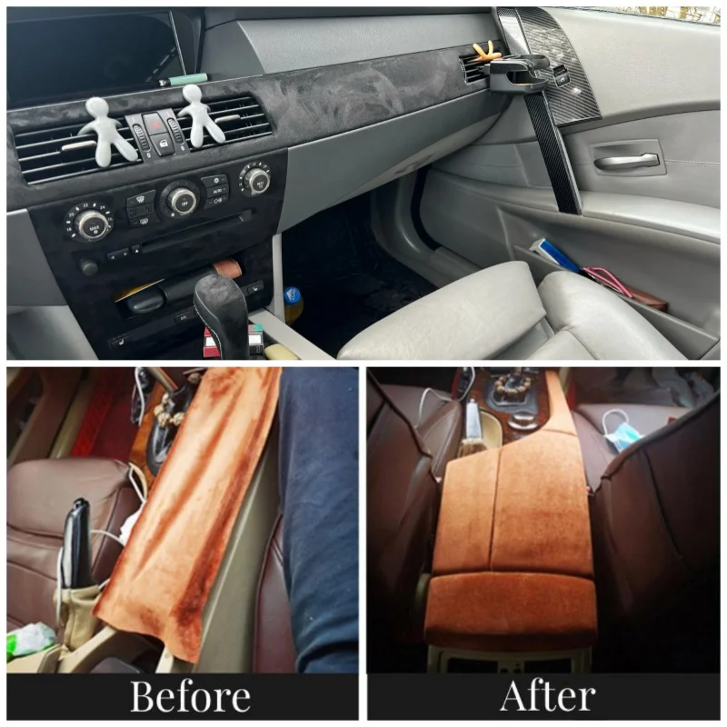 Leather Repair Patch Premium Self Adhesive Suede Fabric Roll For Car Interior Door Panel Dashboard Refurbishment Elastic Velvet Leather Repair Patch