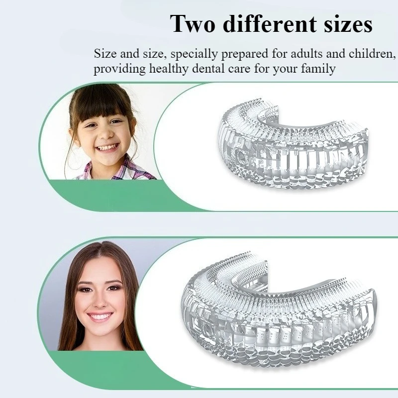Lazy U-shaped Electric Teeth U-shaped Silicone Teeth Cleaning Brush MouthElectric Toothbrush Replacement Head