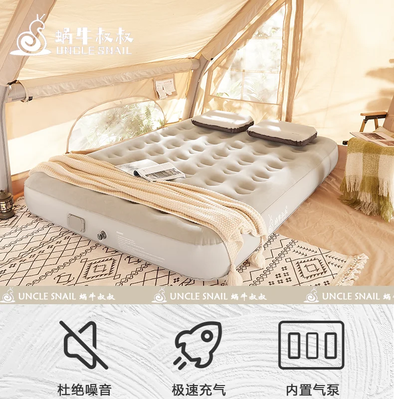 Description Picture 2 of itemFoldable Mattress Topper Folding Floor Children Self Inflating Mattress Pillow Bedding Double Colchon Inflable Home Furniture