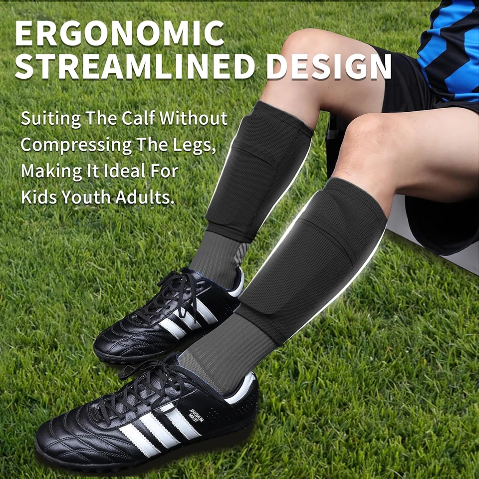 Loogdeel Soccer Shin Guards for Kids Youth Adults Shin Pads and