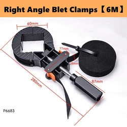 Woodworking Quick Release Band Clamps with Ergonomic Handle and Adjustable Strap Belt (6m)