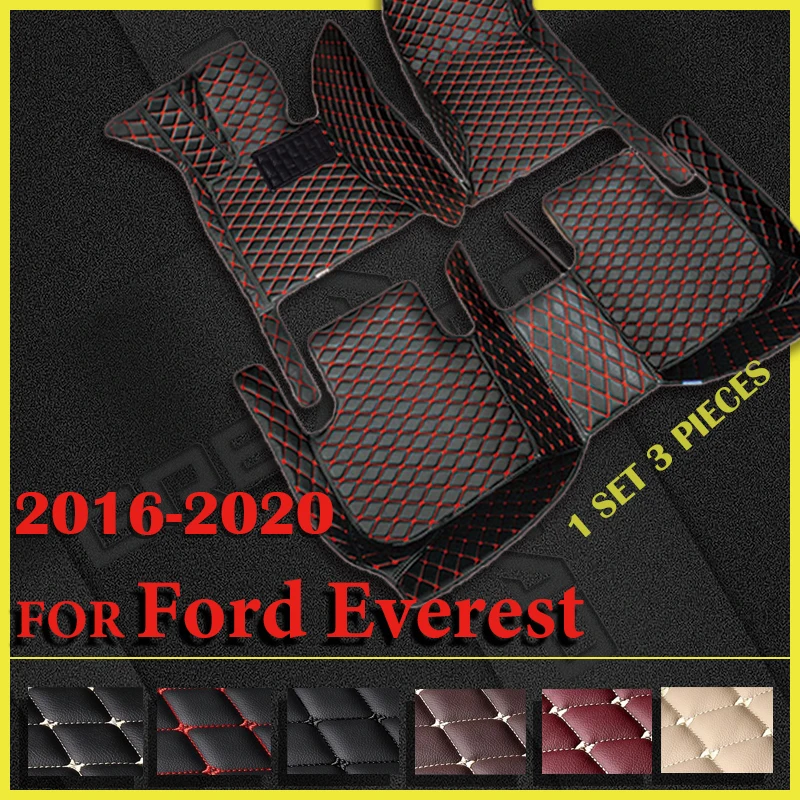 

Car Floor Mats For Ford Everest Seven Seats 2016 2017 2018 2019 2020 Custom Auto Foot Pads Automobile Carpet Cover Interior