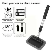 

Car Mop Cleaning Windows Windshield Fog Cleaning Tool Brush Office Washing Duster Home Cloth Rag Glass Windows Wipe Auto O7X5