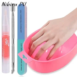 Nail Art Spa Treatment Kit - DIY Manicure Tools and Soak Off Gel Polish Remover Set (Pink 1set)