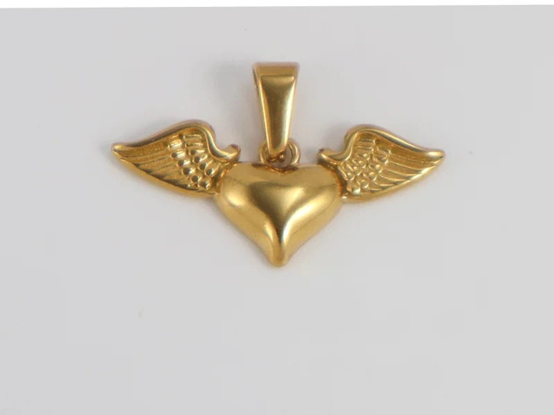 RHYSONG Angel Cross Heart Pendant Image 8
