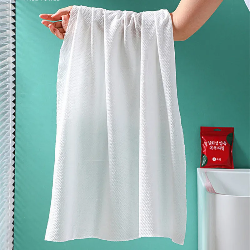 70x140cm Disposable Bath Towel Oversized thickened Compressed Towel Beauty Hotel Disposable Bath Towel Portable Travel Towel 5