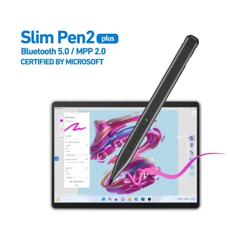 Caneta Stylus para Superfície Pro 4096 com Rejeição de Palma para Laptop Studio Duo Asus hp Dell - Imagem 6