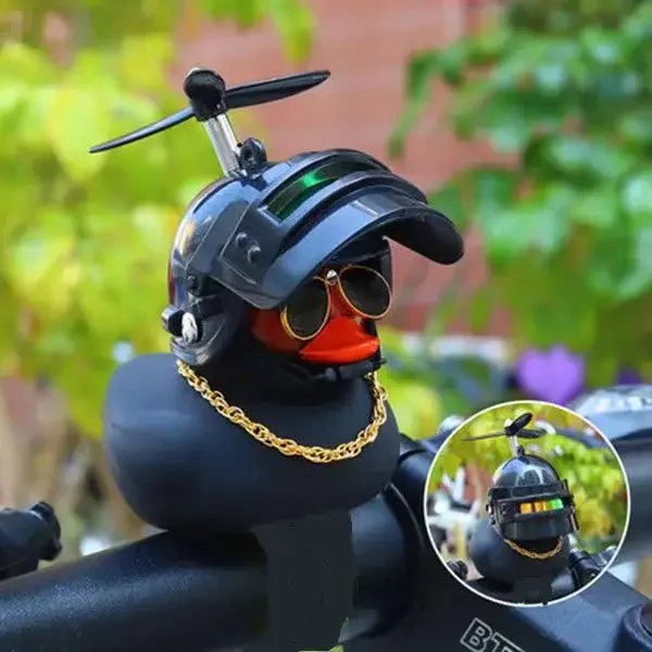 Decorazione Auto Anatra Gialla Wonuu - Gomma Con Elica