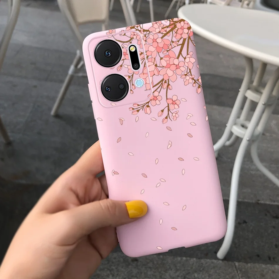 Beautiful Girl Sunflower Soft Silicone Bumper Phone Case