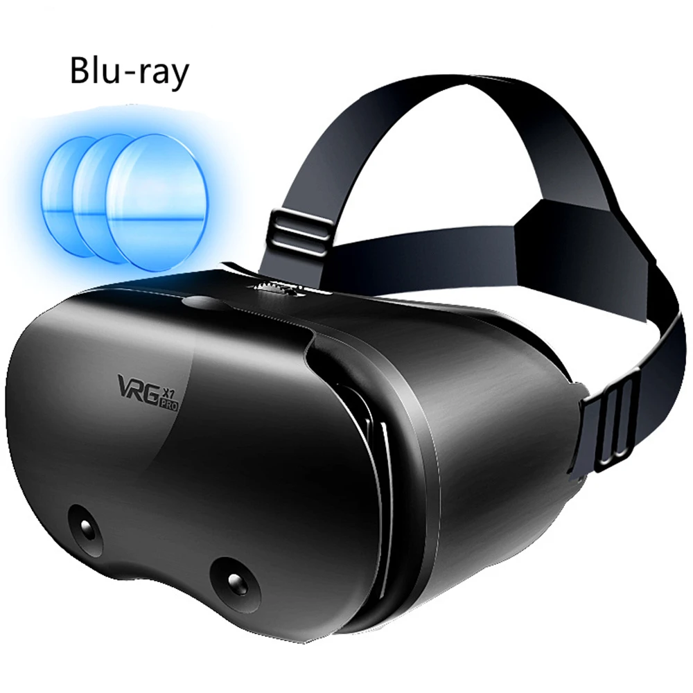 3D Virtual Reality Vr Occhiali Casco Blue Light Coated Lens Support Vr Headset Per Android Ios Xiaomi Iphone 5-7 Pollici Smartphone