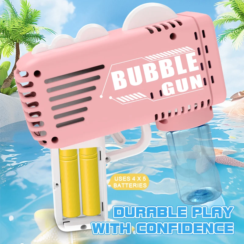 Children's Bubble Toy Dinosaur Bubble Gun Fully Automatic Bubble Toy Parent Child Interactive Game without Battery Bubble Water